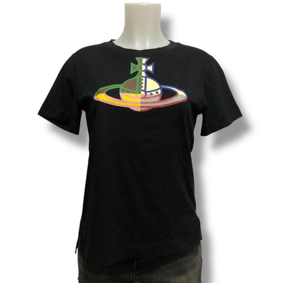 Vivienne Westwood Anglomania Multicolored Orb Logo Top - Picture 2 of 4